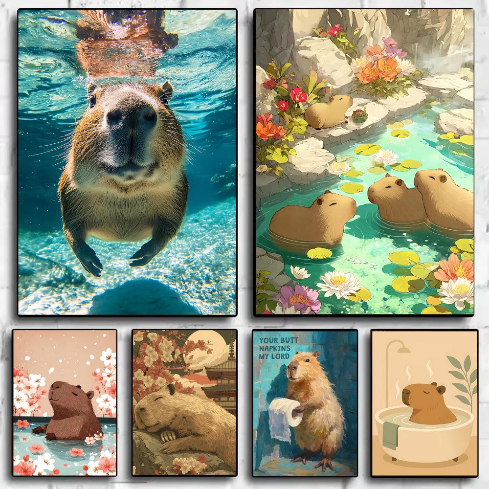 Esports And Gaming Lounge - Healing Capybara Poster Art Poster HD