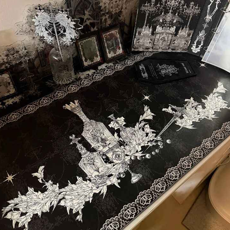 Esports Gaming Desk - Divine Realm Gothic Building Mouse Pad