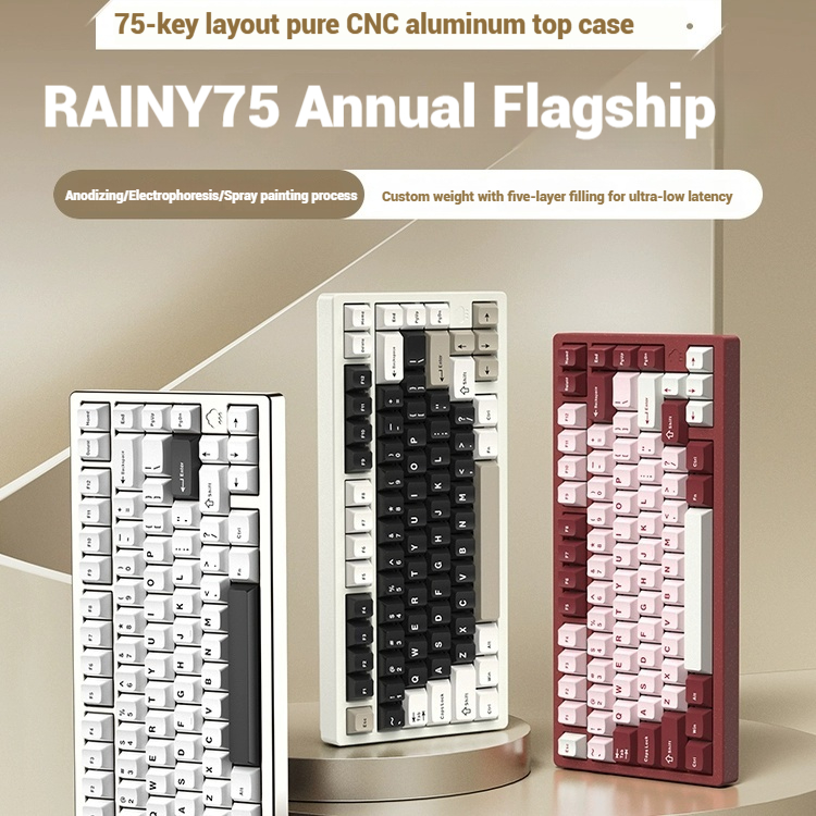 Esports Gaming Pc - Wireless Bluetooth RAINY75 Customized Gaming Keyboard