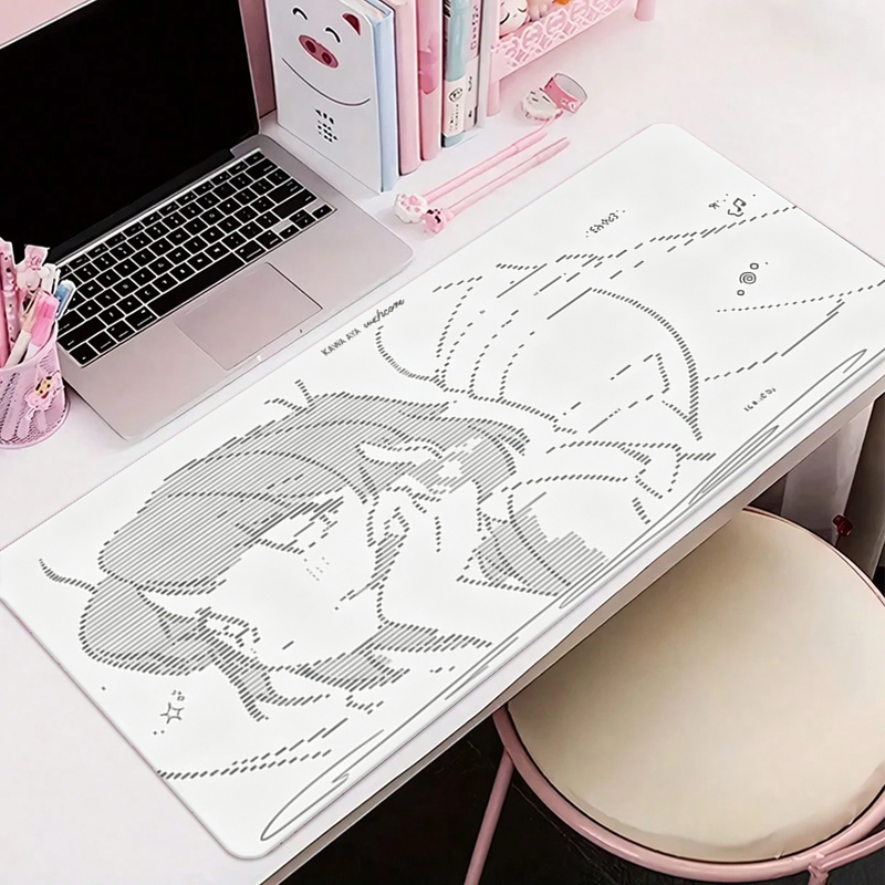 Esports Gaming Desk - 1Pcs Leather Mouse Pad Anime Angel