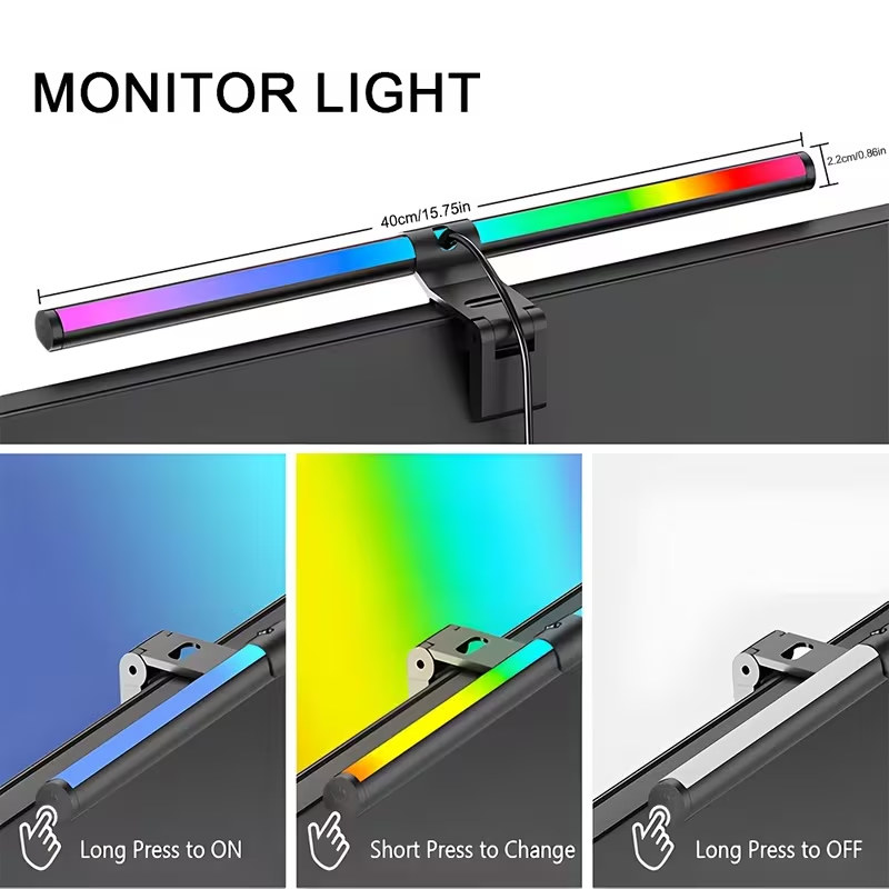 Monitor Light Bar LED Computer - Esports Gaming Desk ulasan dan harga