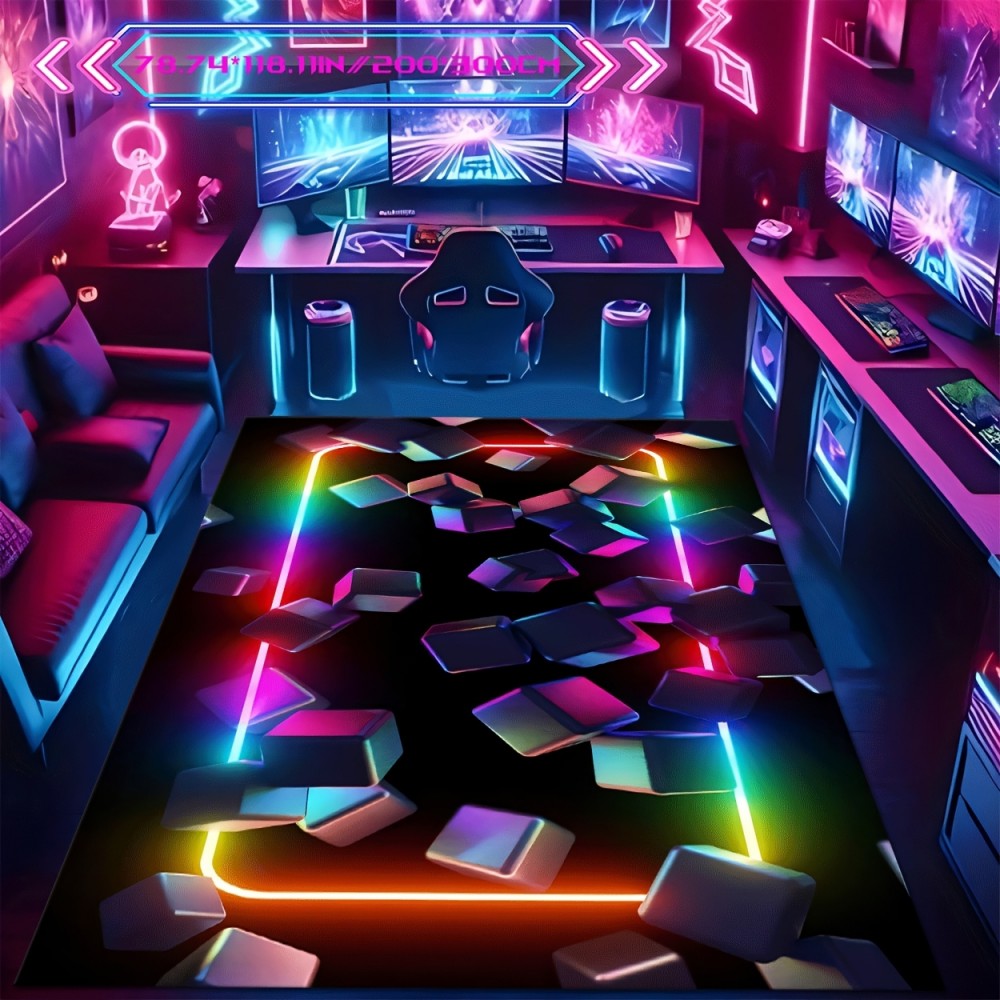 VIKAMA Gaming Mat Colorful Des - Esports Gaming Design ulasan dan harga