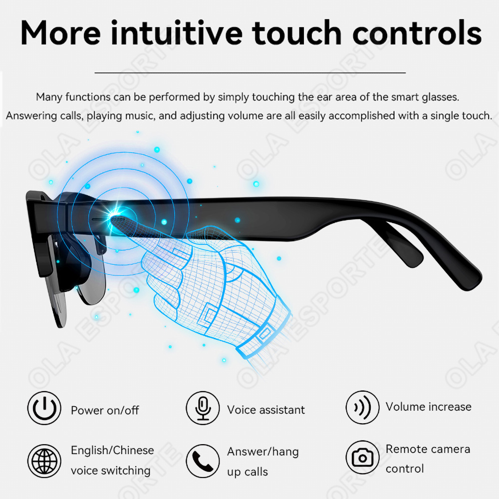 NEW Smart Glasses V5.3 Bluetoo - Esports Gaming Pk ulasan dan harga