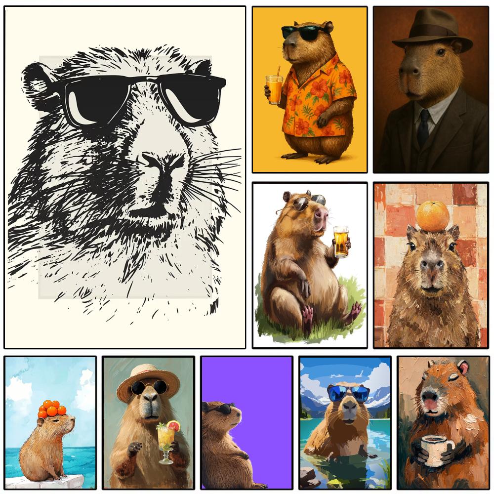 Sunglasses Capybara Print Wall - Esports And Gaming Lounge ulasan dan harga