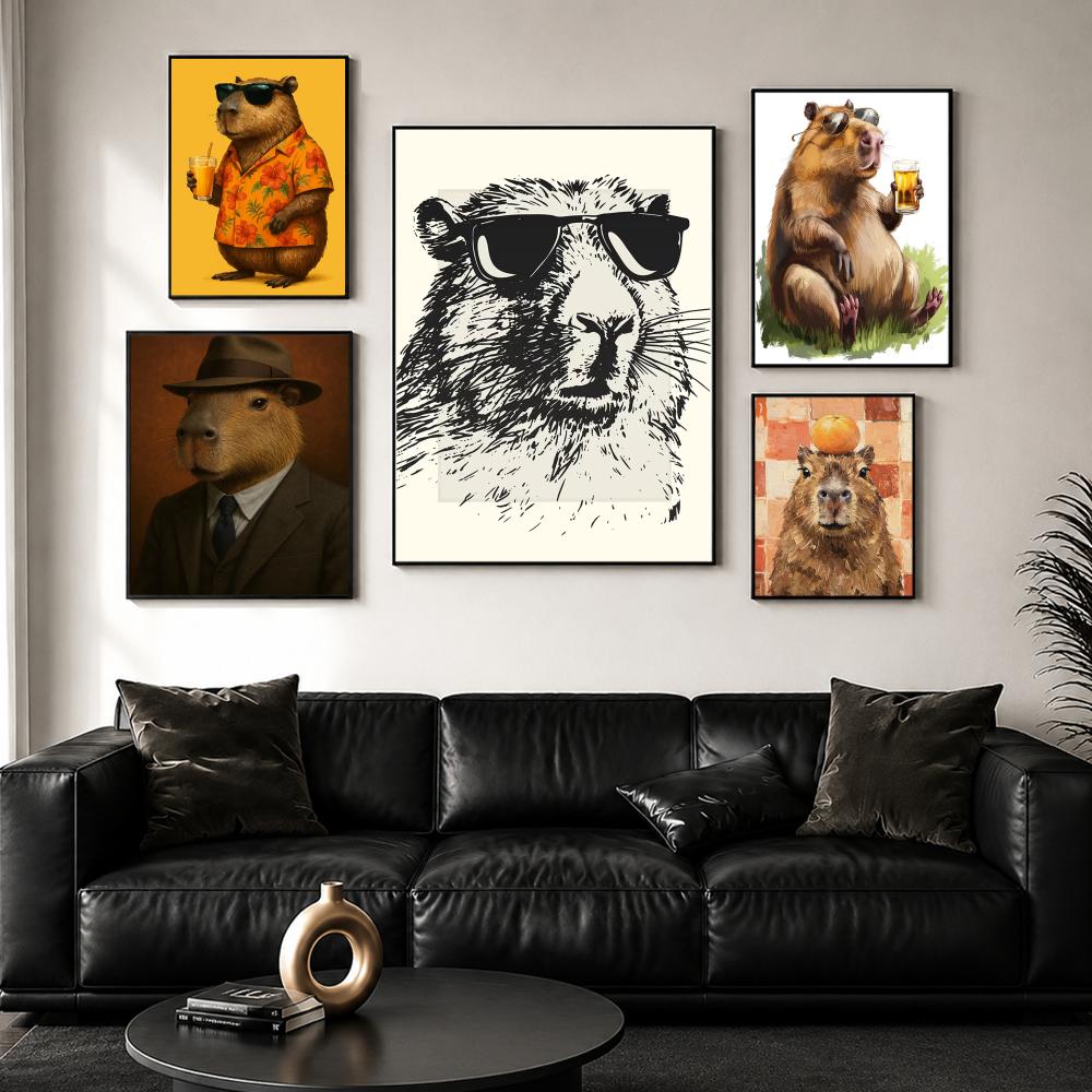 Sunglasses Capybara Print Wall - Esports And Gaming Lounge ulasan dan harga