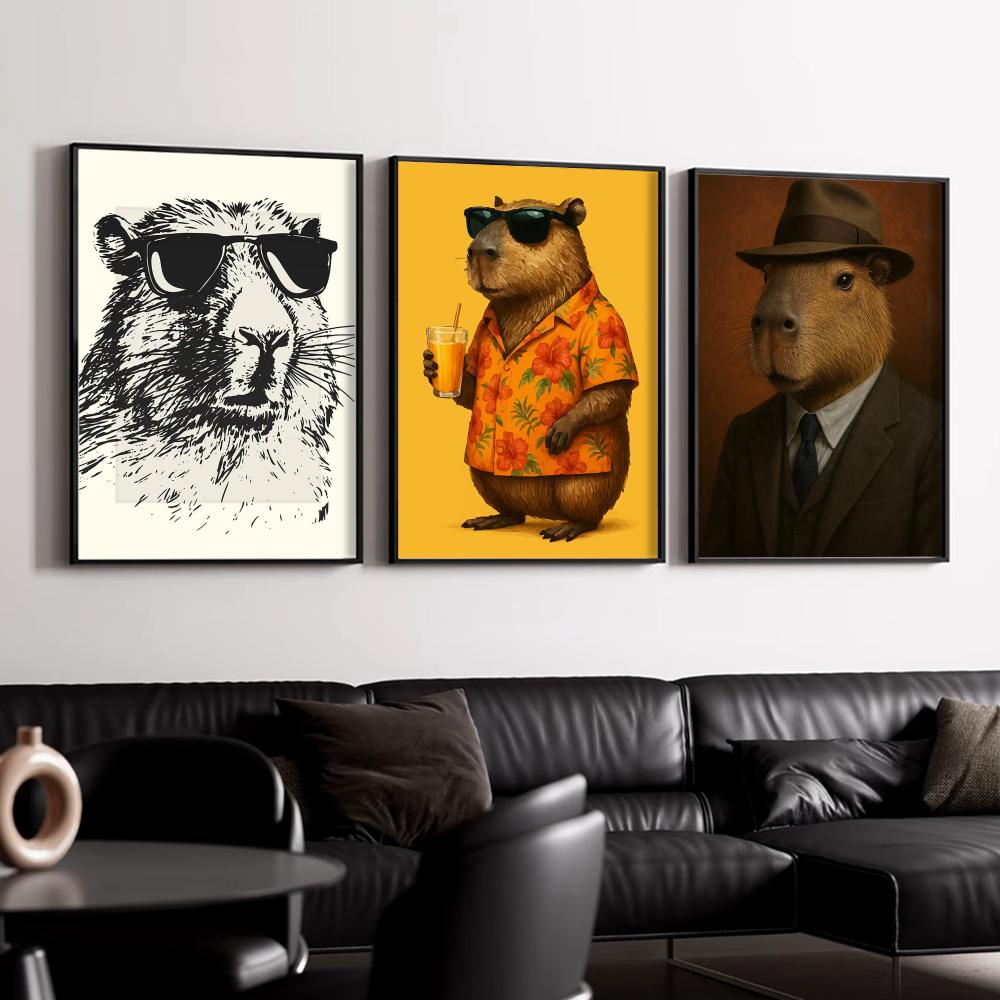 Sunglasses Capybara Print Wall - Esports And Gaming Lounge ulasan dan harga