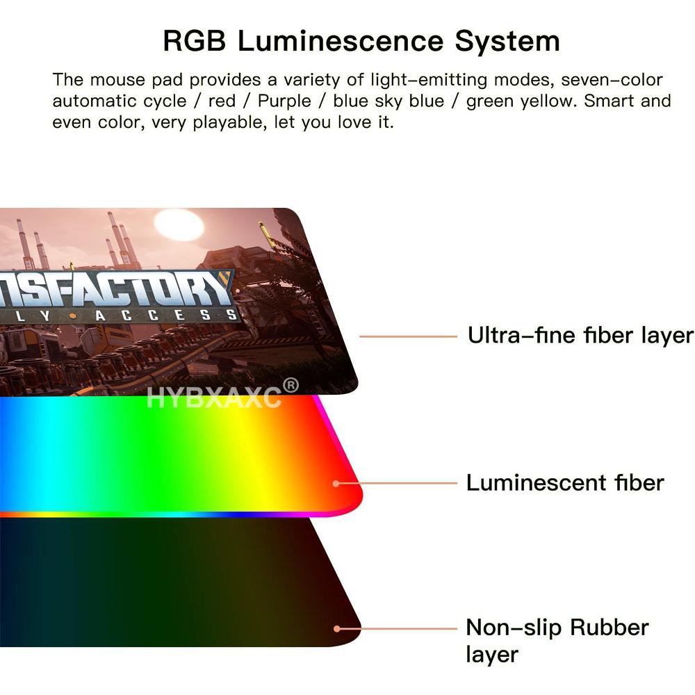 RGB LED HD Satisfactory Mouse  - Mouse Pad Extended Rgb ulasan dan harga