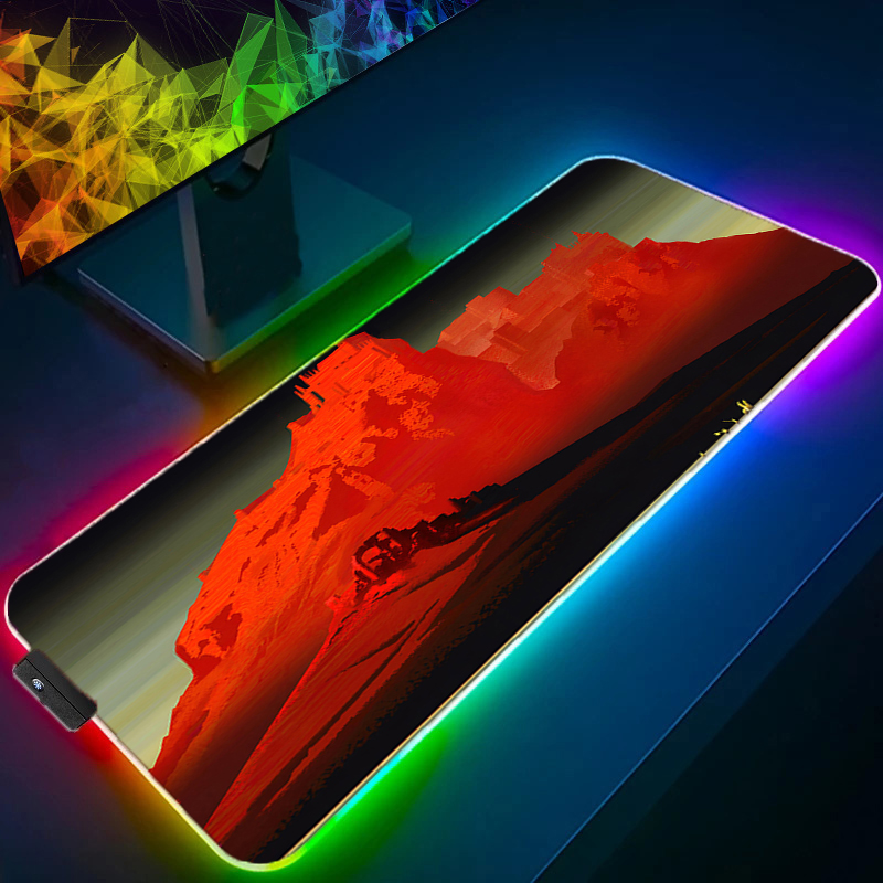 RGB LED Mouse Pad Multi Size G - Mouse Pad Extended Rgb ulasan dan harga