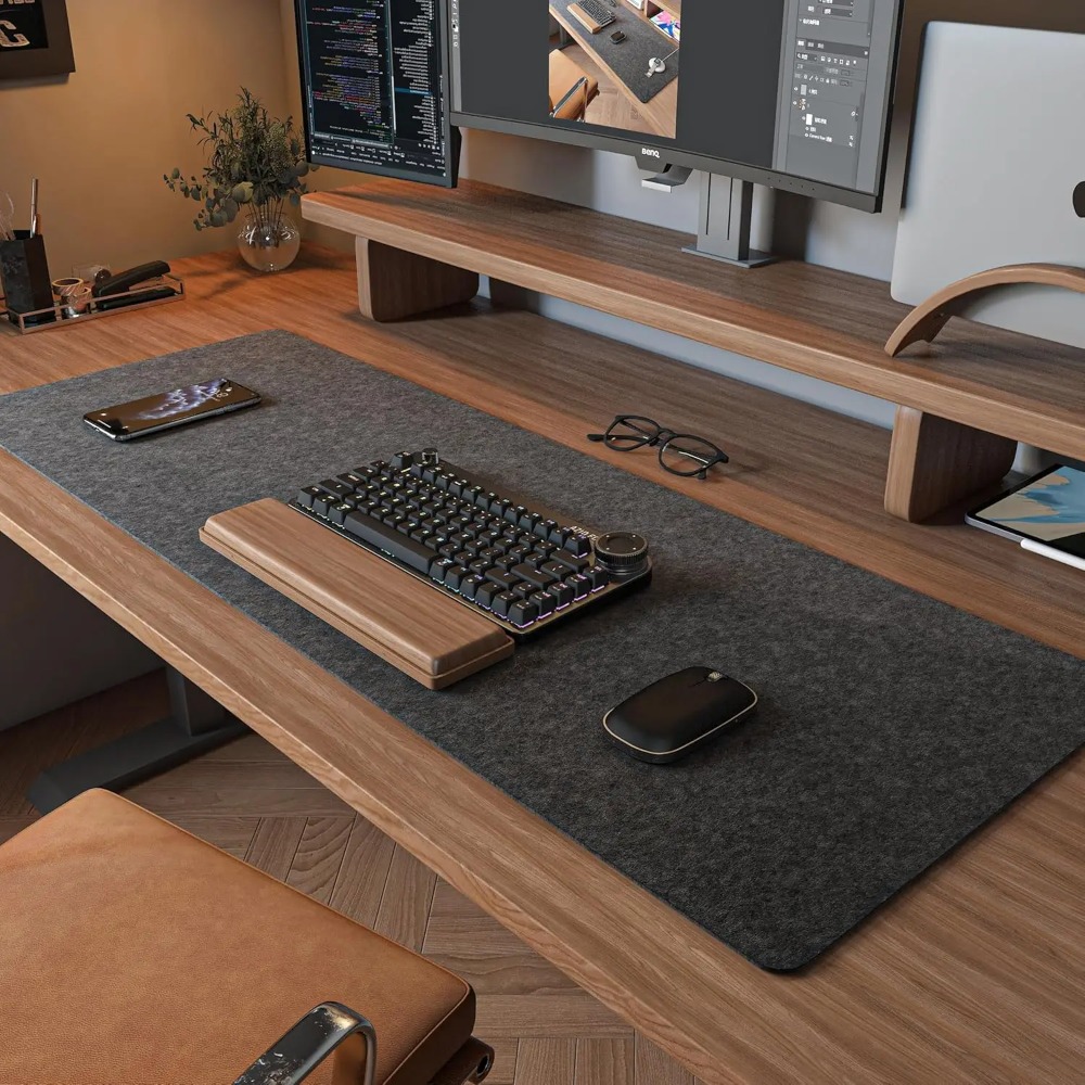 Felt Desk Mat Computer Mat for - Esports Gaming Desk ulasan dan harga