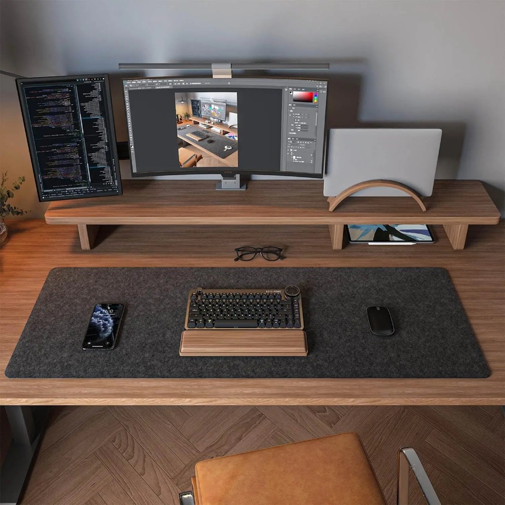 Felt Desk Mat Computer Mat for - Esports Gaming Desk ulasan dan harga