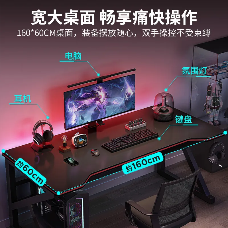 Double Desktop Computer Desk M - Esports Gaming Table ulasan dan harga