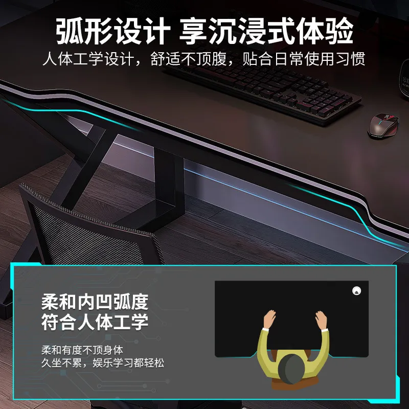 Double Desktop Computer Desk M - Esports Gaming Table ulasan dan harga