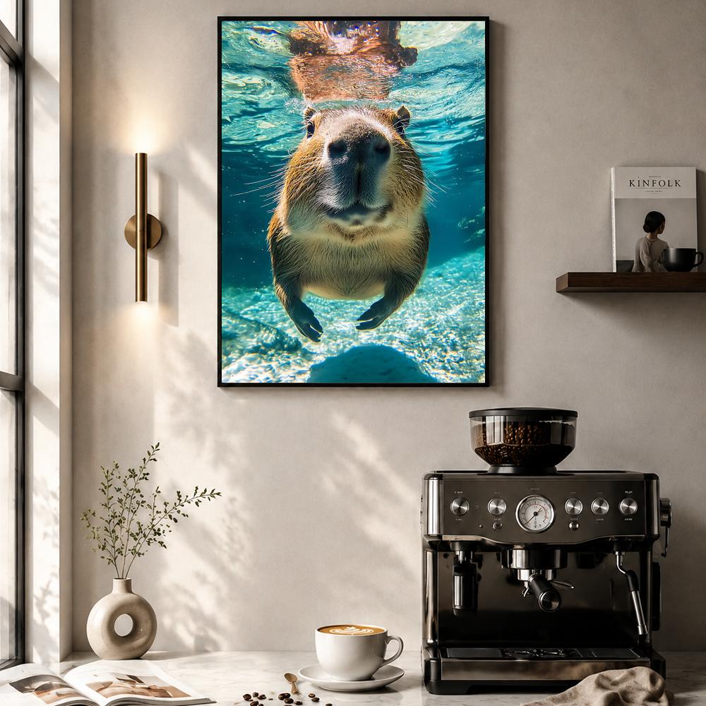 Healing Capybara Poster Art Po - Esports And Gaming Lounge ulasan dan harga
