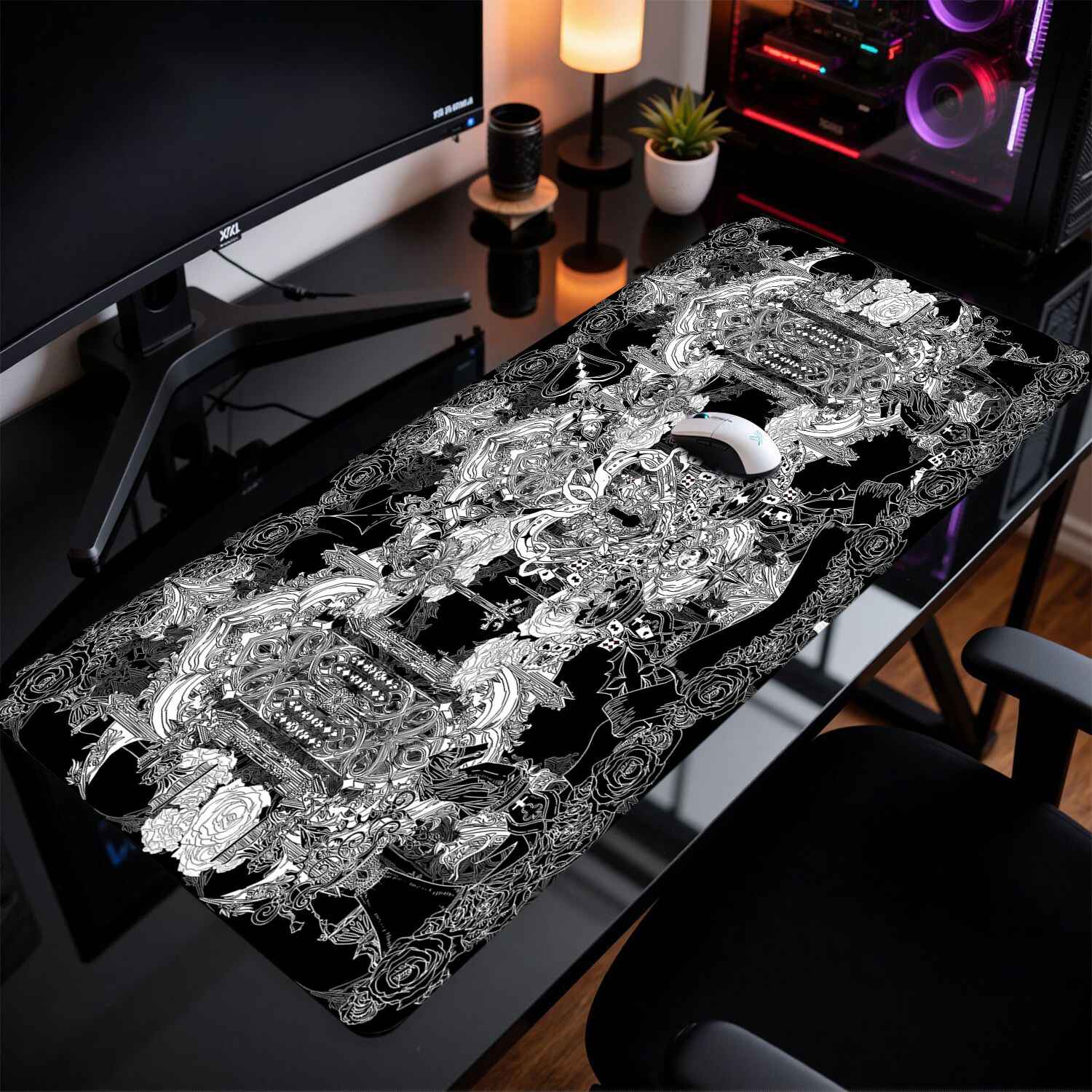 Divine Realm Gothic Building M - Esports Gaming Desk ulasan dan harga
