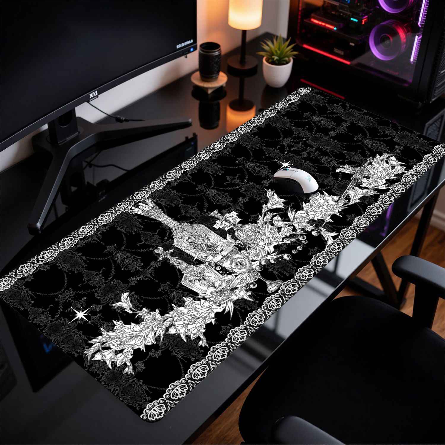 Divine Realm Gothic Building M - Esports Gaming Desk ulasan dan harga