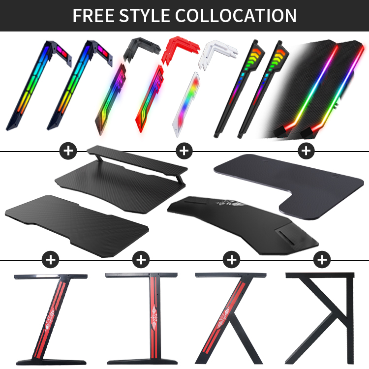 70-Inch Large RGB LED Light E- - Esports Gaming Desk ulasan dan harga