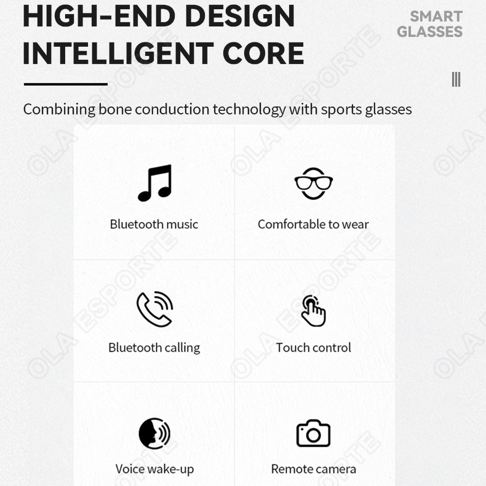Smart Bluetooth V5.3 Sunglasse - Esports Gaming Pk ulasan dan harga