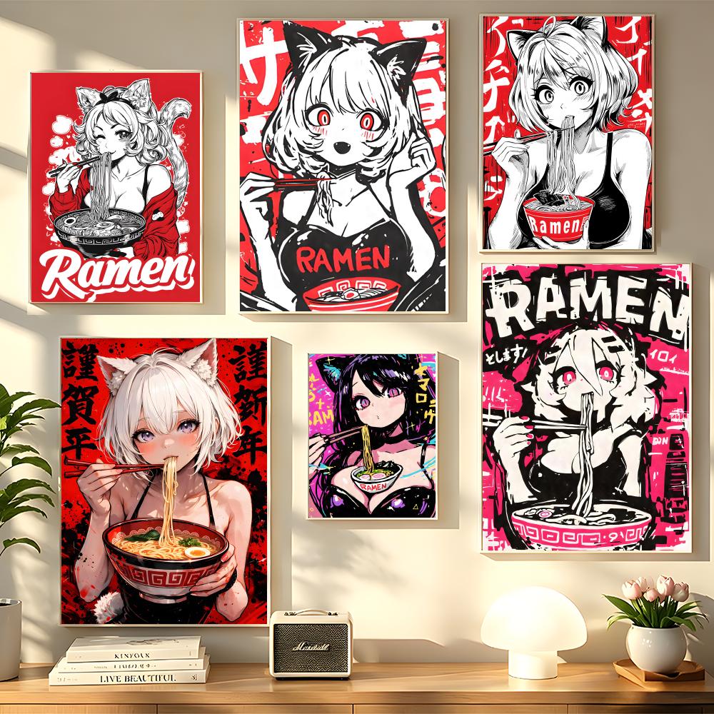 Anime Cat Girl Painting Callig - Esports And Gaming Lounge ulasan dan harga