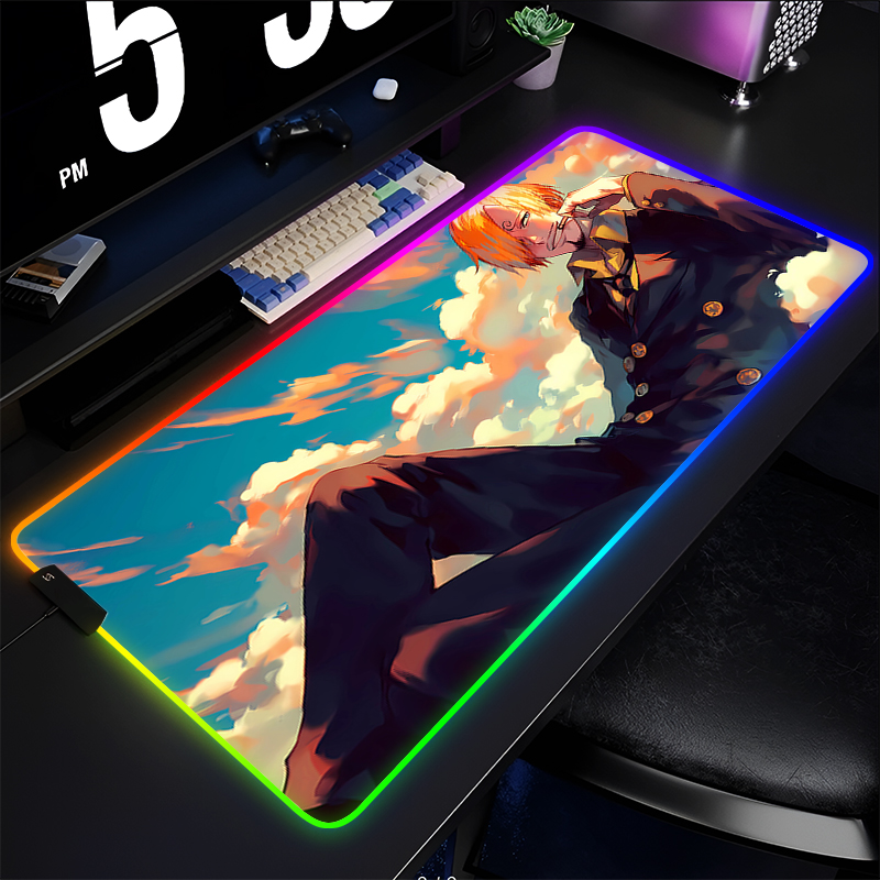 RGB Anime Mouse pad one piece  - Esports Gaming Mouse ulasan dan harga