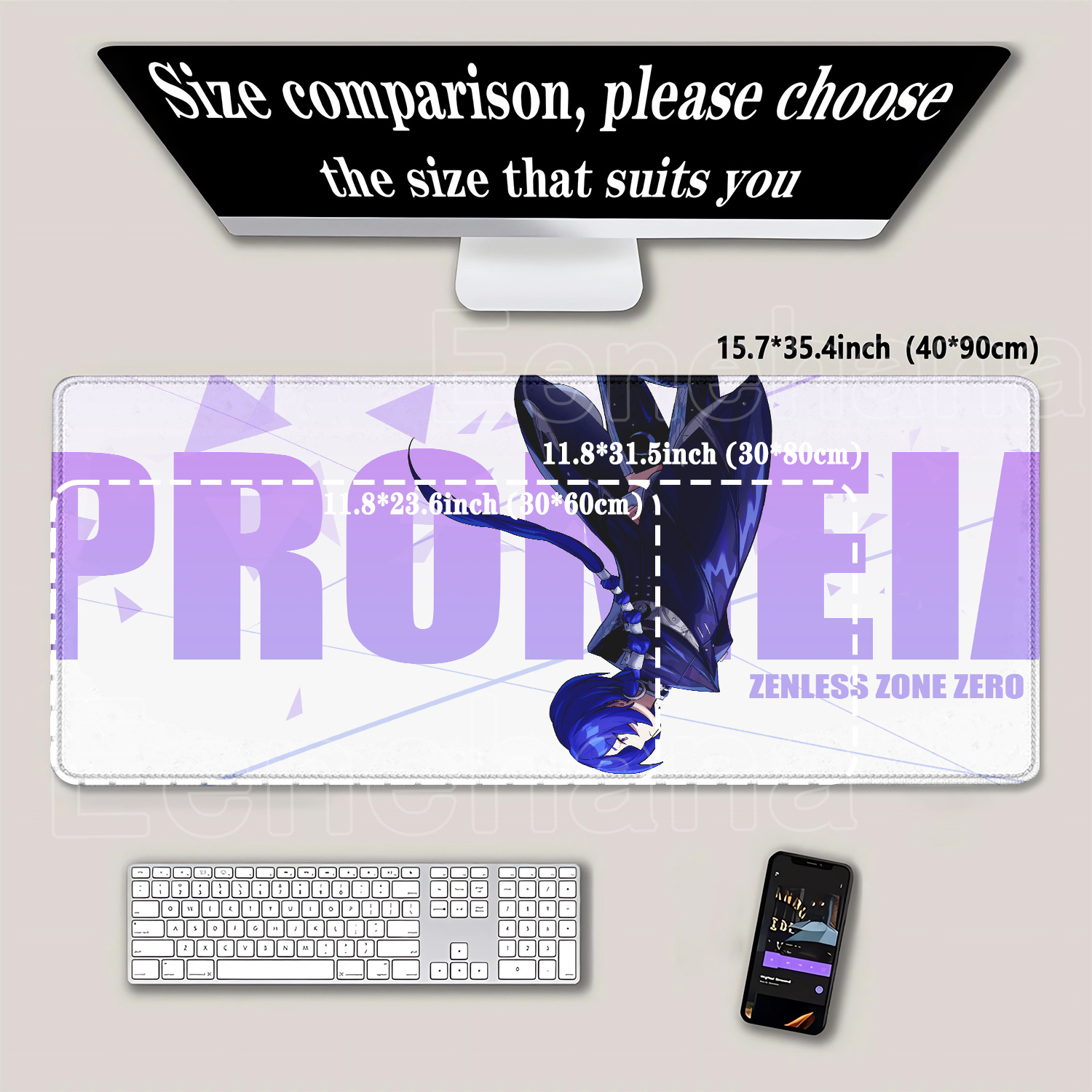 Anime Girl Promeia Mouse Pad Z - Esports Gaming Zone ulasan dan harga