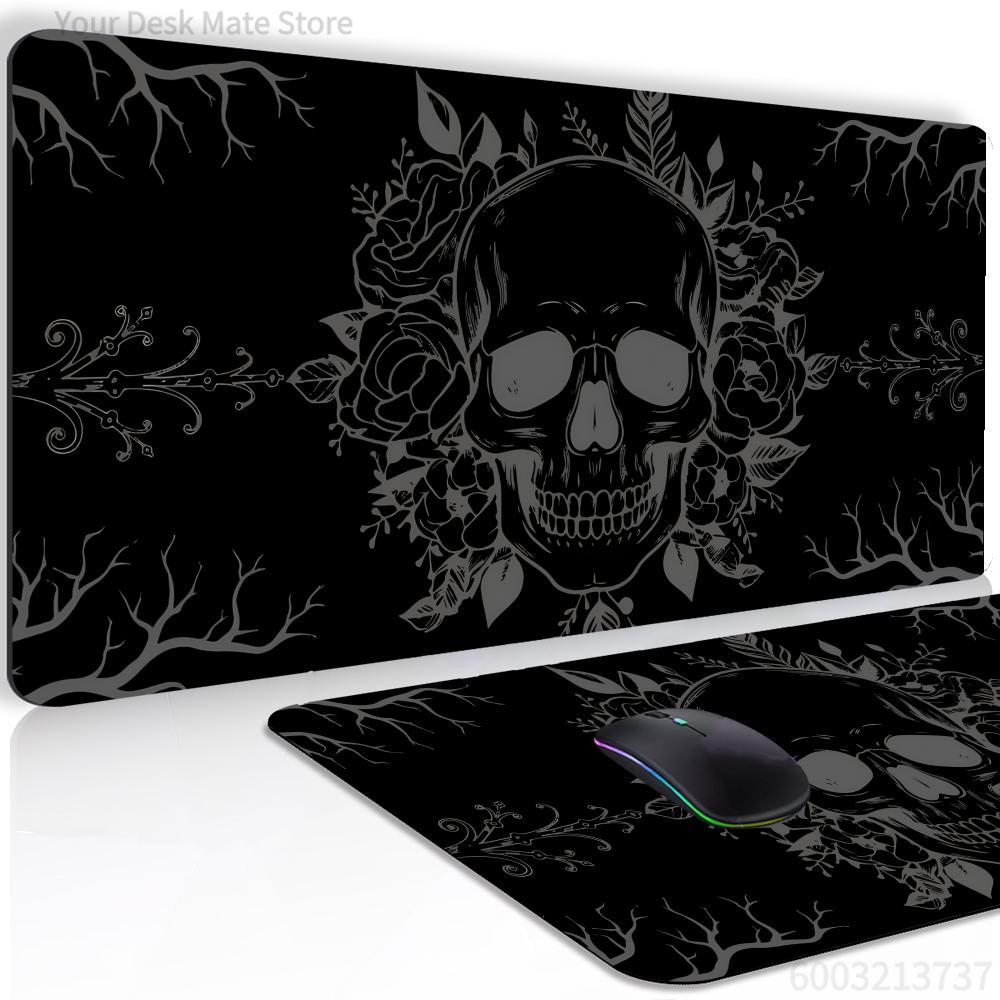 Cool Black Skull Mouse Pad XXL - Esports Gaming Table ulasan dan harga