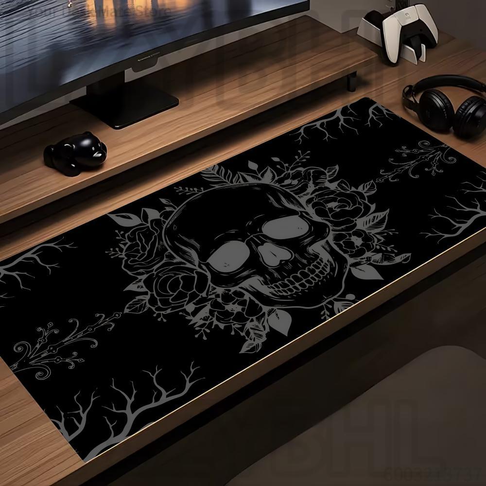 Cool Black Skull Mouse Pad XXL - Esports Gaming Table ulasan dan harga