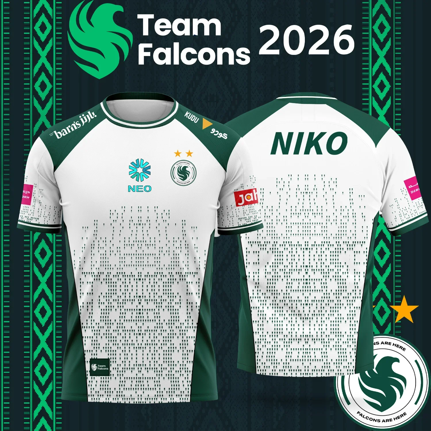 2026 New TEAM  Falcons   Espor - Esports Gaming Jersey ulasan dan harga