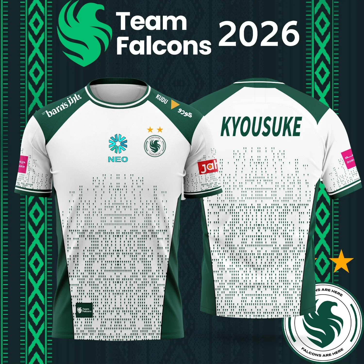 2026 New TEAM  Falcons   Espor - Esports Gaming Jersey ulasan dan harga