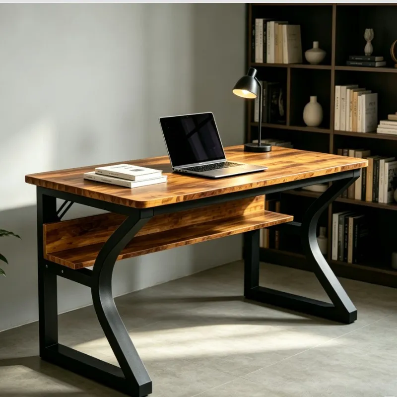 Retro Wrought Iron Computer De - Esports Gaming Table ulasan dan harga