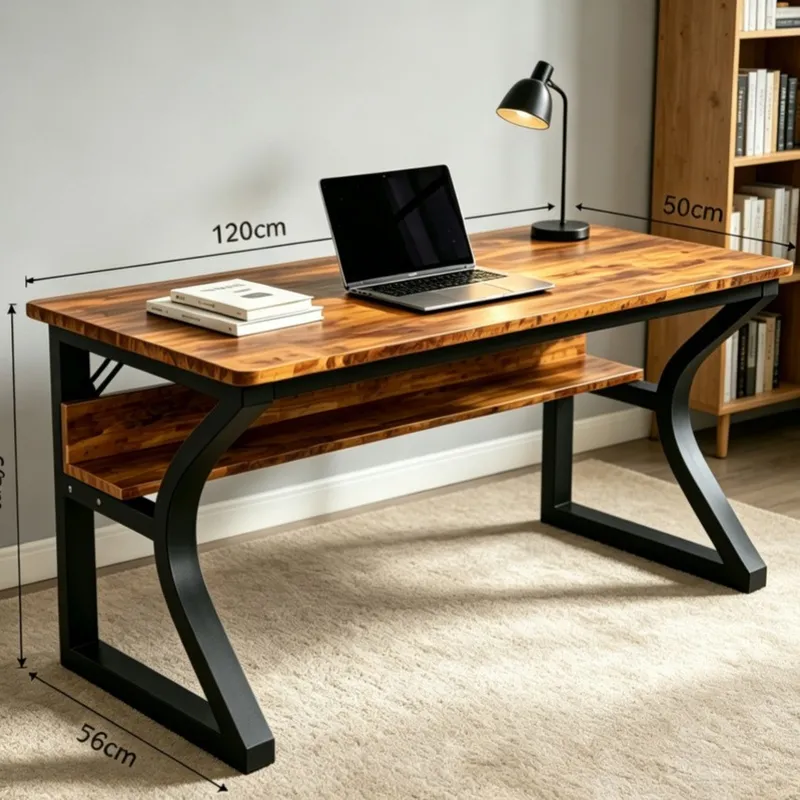 Retro Wrought Iron Computer De - Esports Gaming Table ulasan dan harga