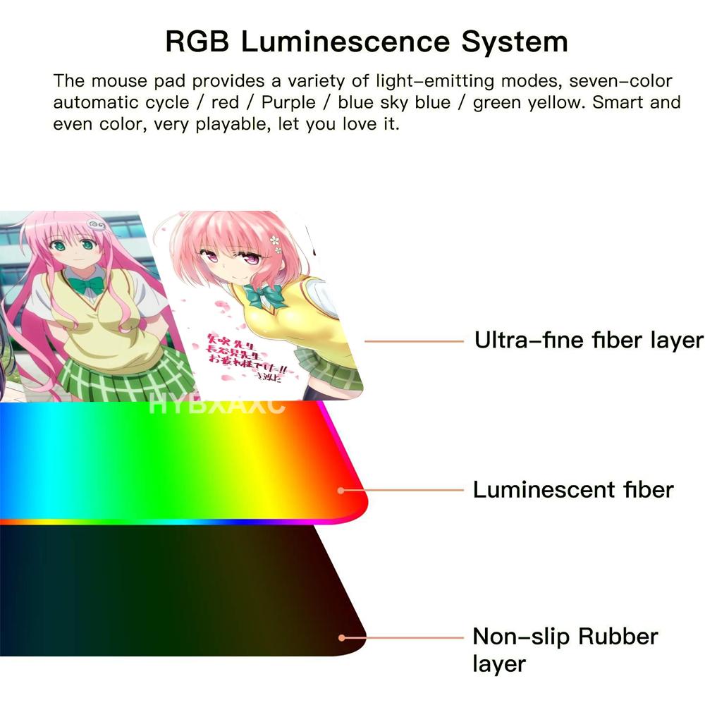 Rubber Mouse Pad To Love-Ru HD - Mouse Pad Extended Rgb ulasan dan harga