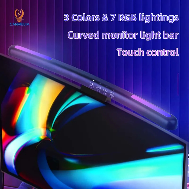 Curved LED Monitor Light Bar U - Esports Gaming Pc ulasan dan harga