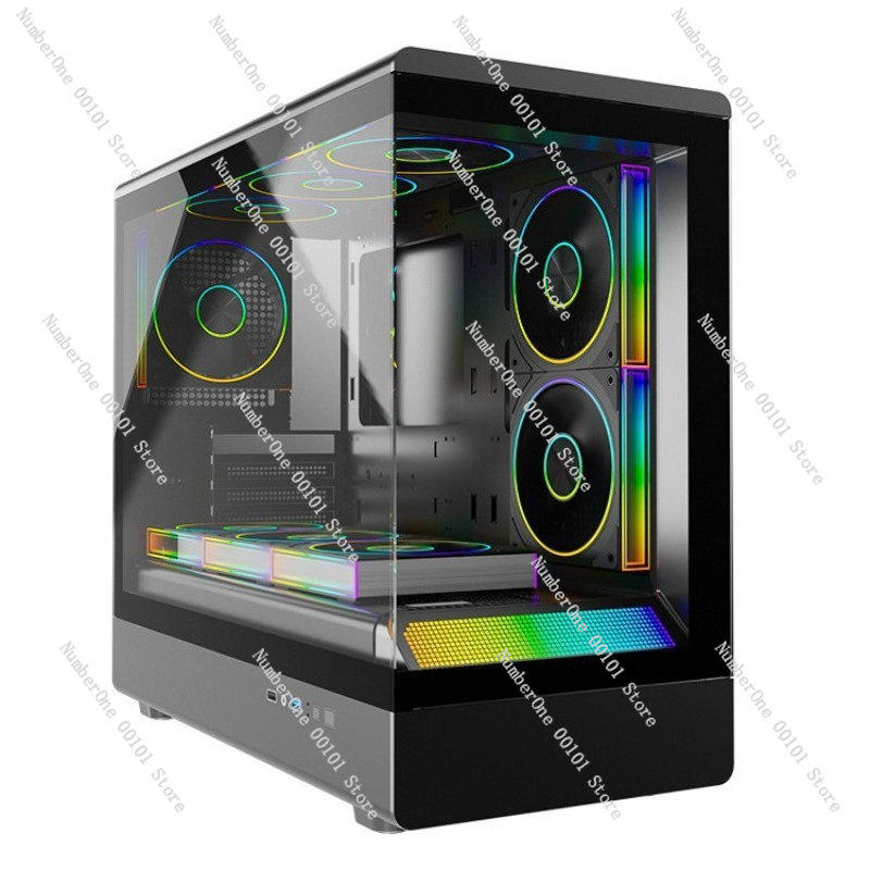 Panoramic Tempered Glass Gamin - Esports Gaming Pc Build ulasan dan harga
