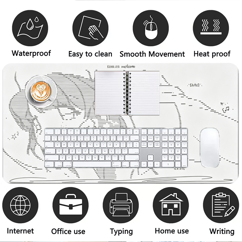 1Pcs Leather Mouse Pad Anime A - Esports Gaming Desk ulasan dan harga